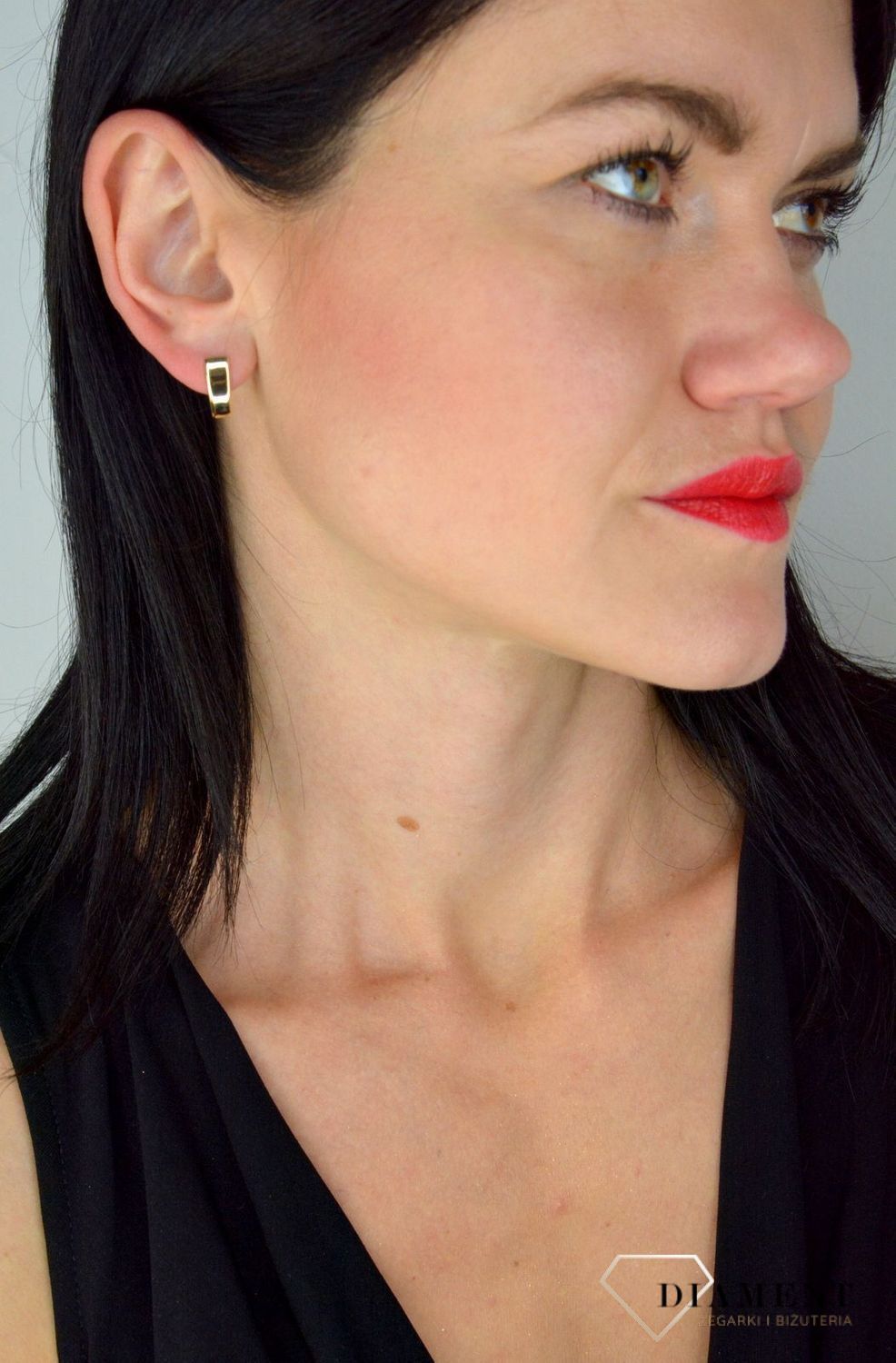 Kolczyki złote gładkie na angielskie zapięcie KL 9356.jpg